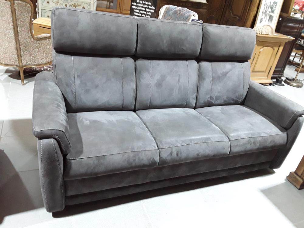 FAUTEUIL 3 PLACES GRIS ANTHRACITE 