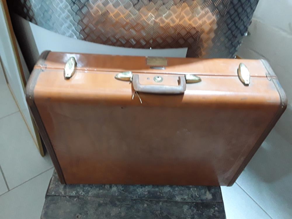 VALISE EN CUIR VINTAGE SAMSONITE 
