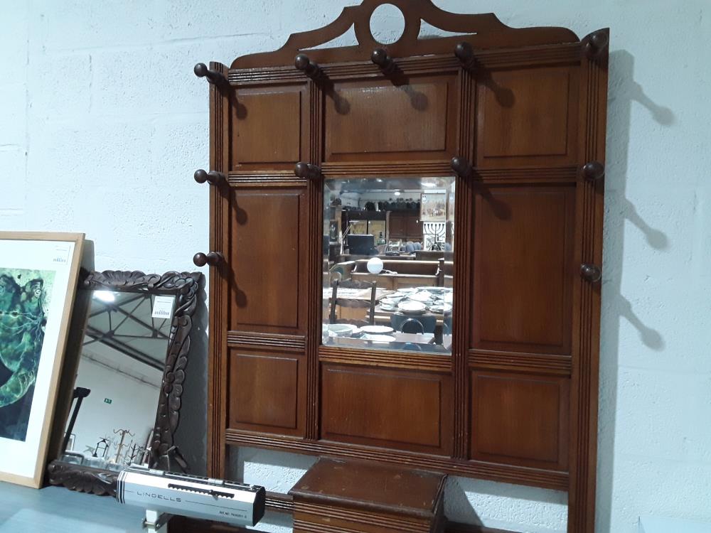 PORTE MANTEAUX EN CHÊNE  11 CROCHETS 