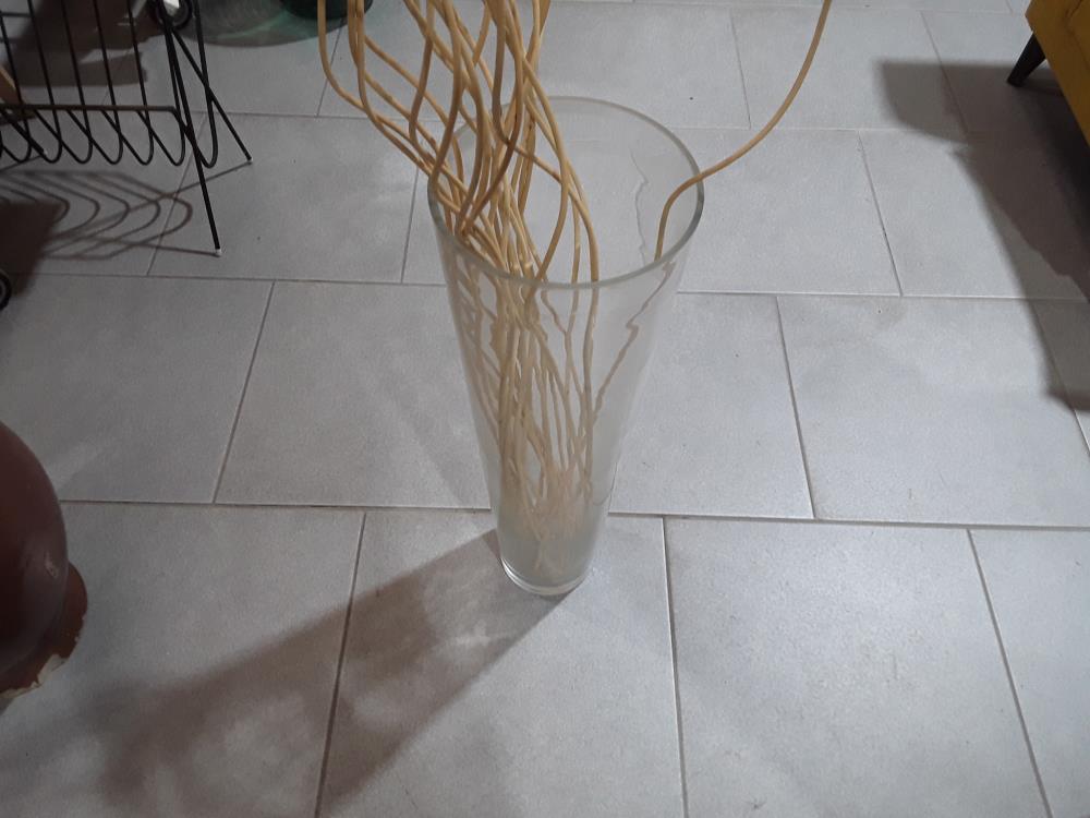 VASE EN VERRE DECO GRAND FORMAT 