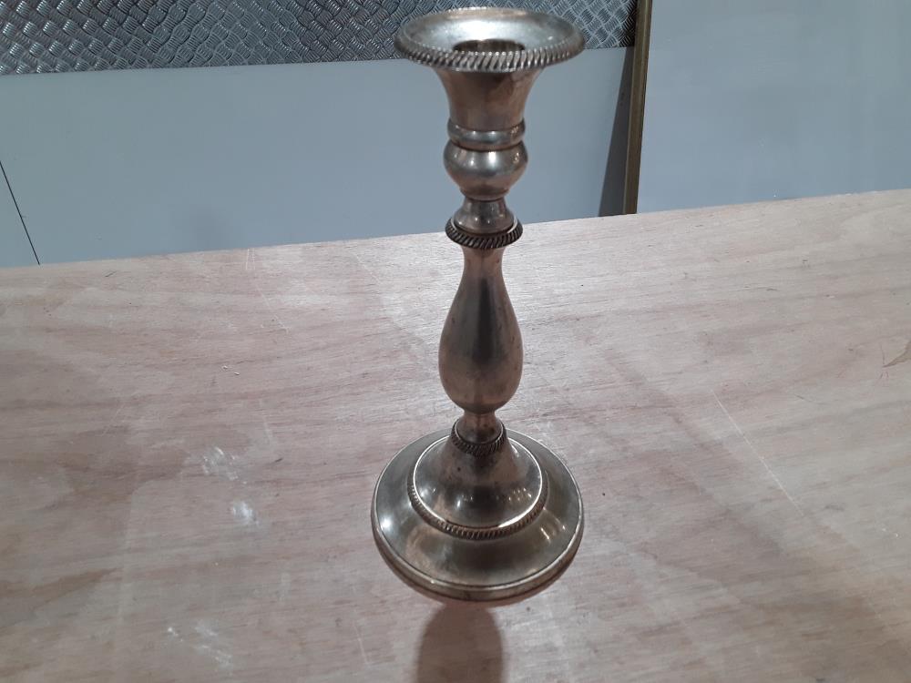 BOUGEOIR METAL ARGENTÉ 