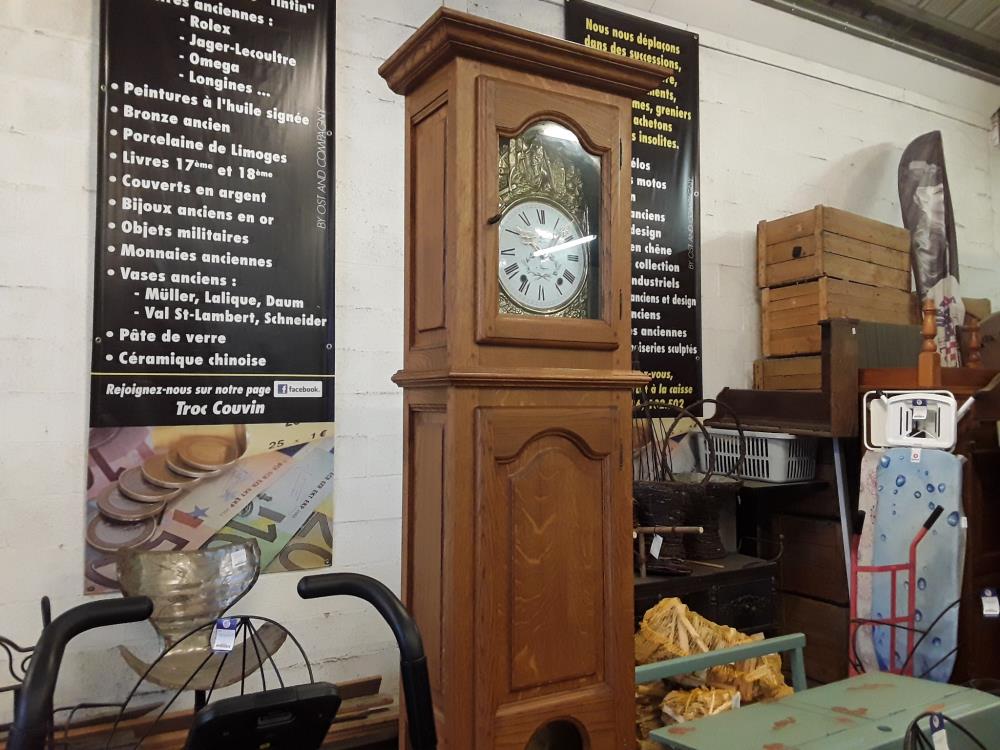 HORLOGE EN CHENE CLAIR 