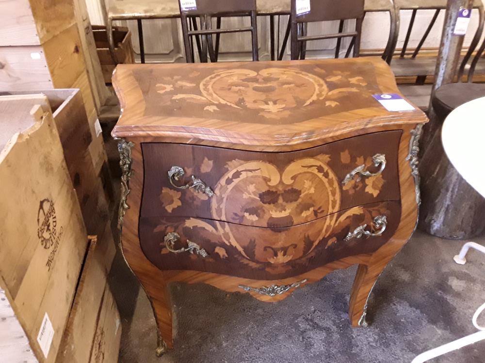 COMMODE MARQUETEE 2 TIROIRS DE ST LOUIS XV