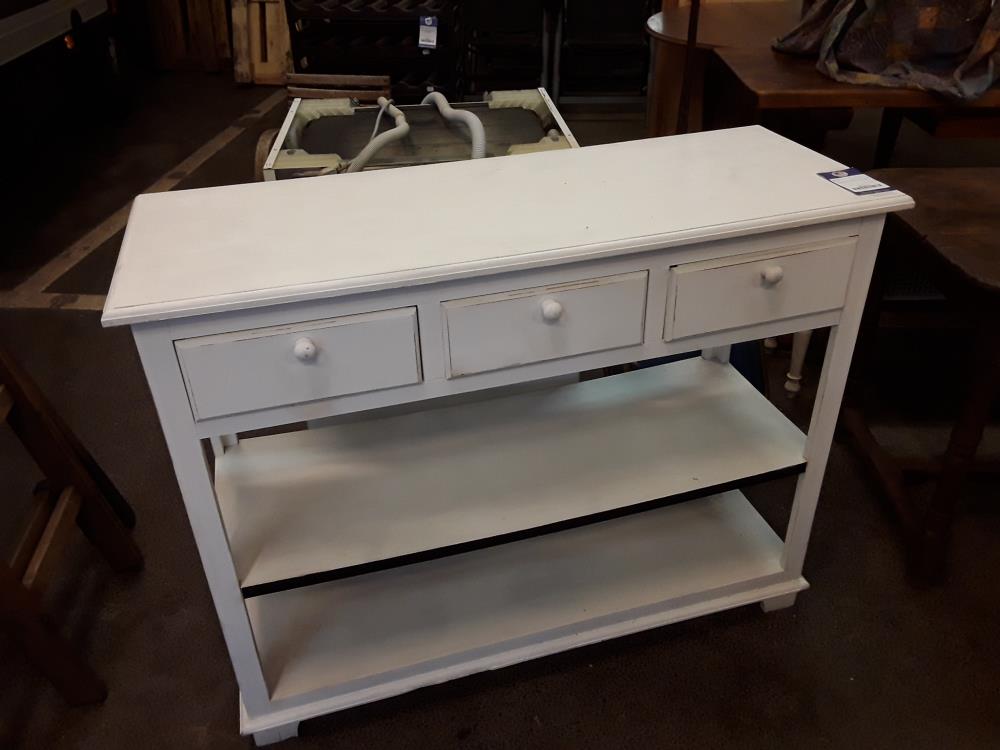 DESSERTE CONSOLE BLANCHE 