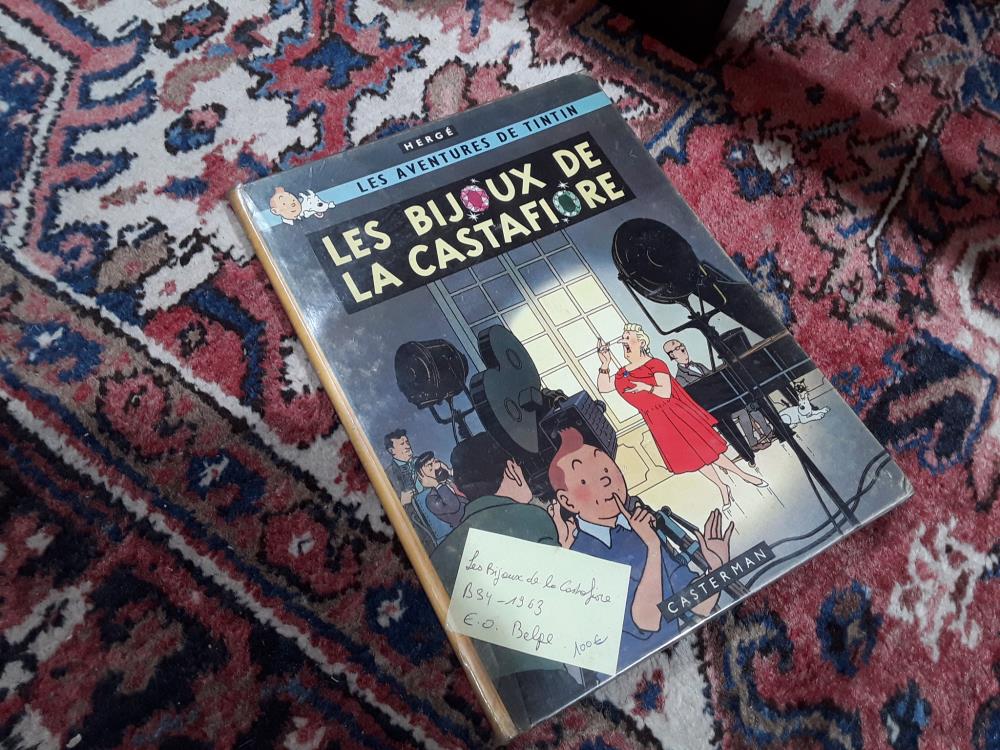 TINTIN ''LES BIJOUX DE LA CASTAFIORE'' ÉDITION ORIGINALE B34 1963