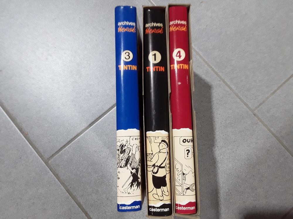 SERIE DE 3 LIVRES TINTIN (62)