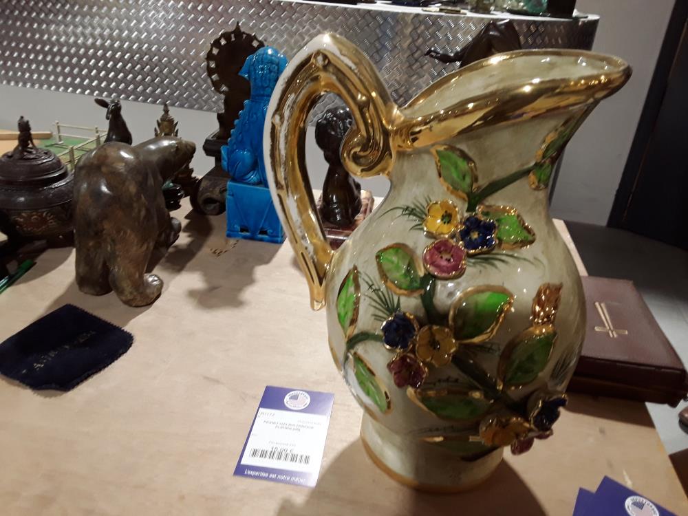 PICHET ITALIEN FAIENCE FLEURS (85)