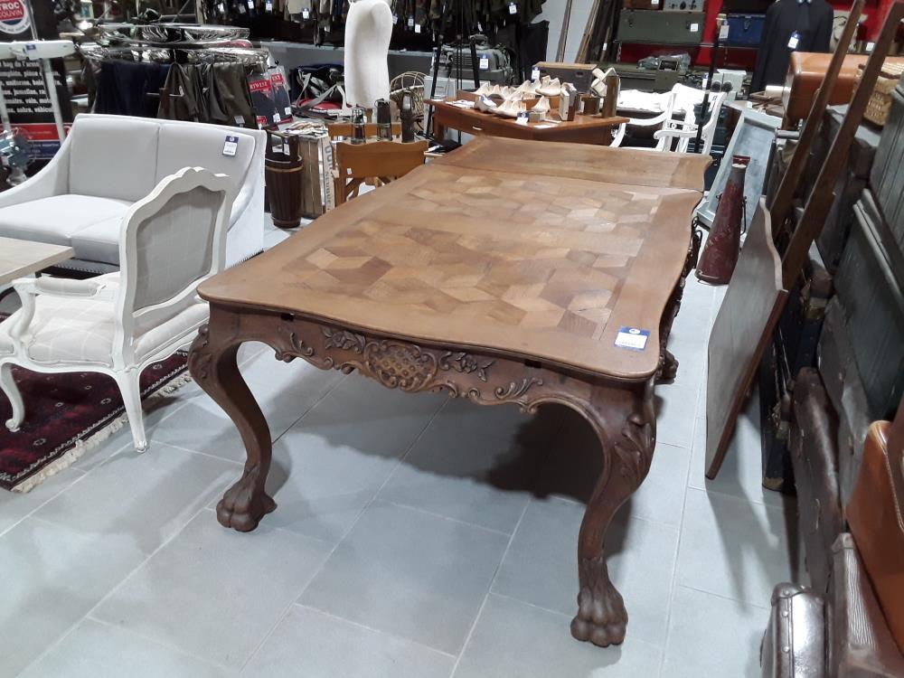 TABLE N CHÊNE DE CHÂTEAU 19 ÈME +ALLONGES 