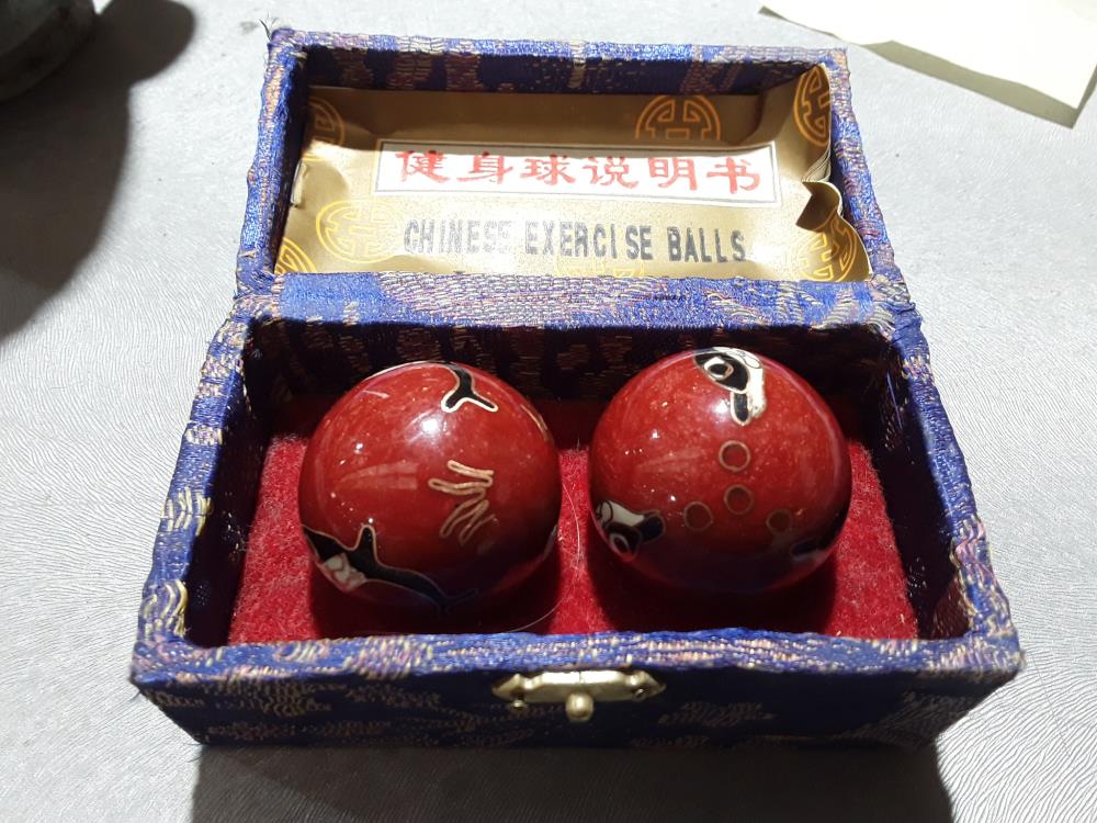 PAIRE DE BOULLES CHINOISE RELAXATION 