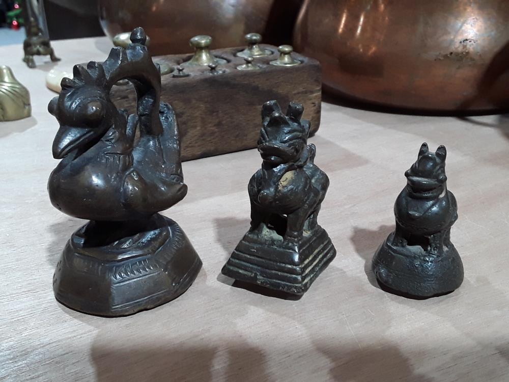 POIDS 19EME VIETNAM BALANCE BRONZE