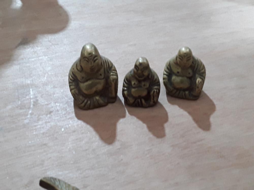 COLLECTION DE 3 BOUDDHA 