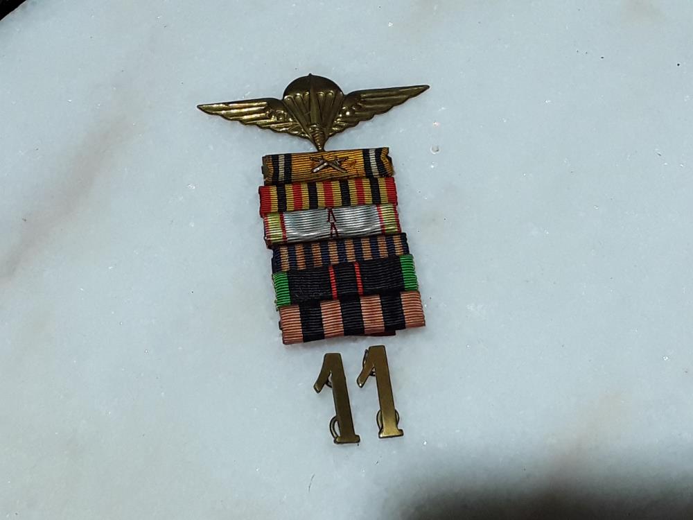 DIMINUTIFS MEDAILLE ARMÉE BELGE AVEC BREVET PARACHUTISTES WW2