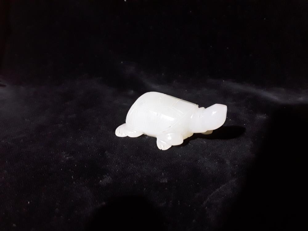 TORTUE EN JADE VERT 
