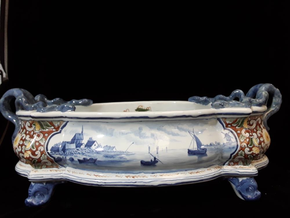 JARDINIÈRE BOCH KERAMIS SIGNEE NAPOLEON III