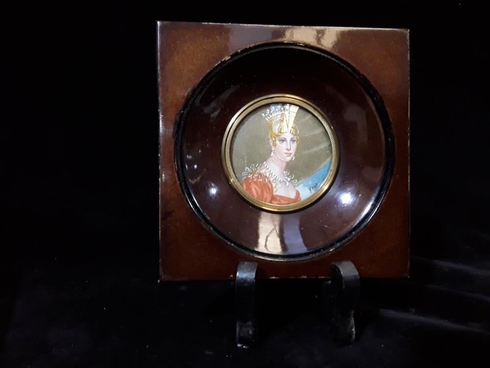 PEINTURE 19EME MINIATURE 