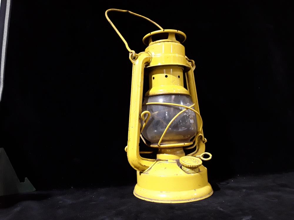 LANTERNE JAUNE DECO VINTAGE 