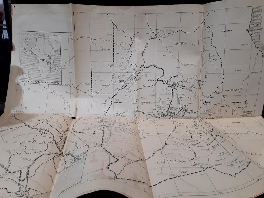 CARTE DU CONGO MISSIONNAIRE EN AFRIQUE 