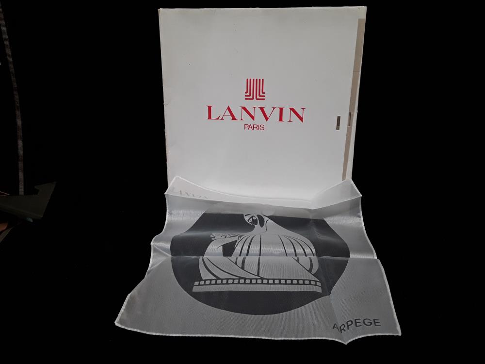 COLLECTION DE 3 TISSAGES LANVIN PARIS 