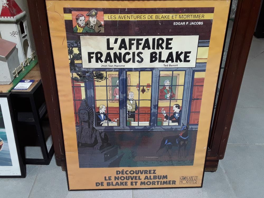 AFFICHE P.JACOBS L'AFFAIRE FRANCIS BLAKE 