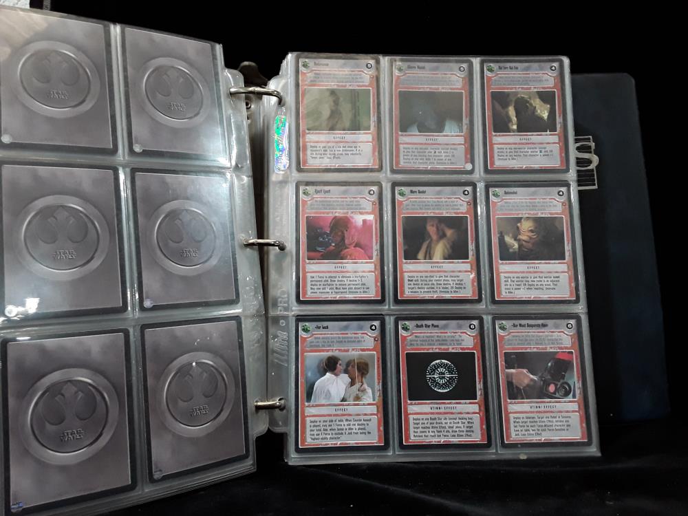 COLLECTION DE CARTES STAR WARS +/-550 ANNEE 1996