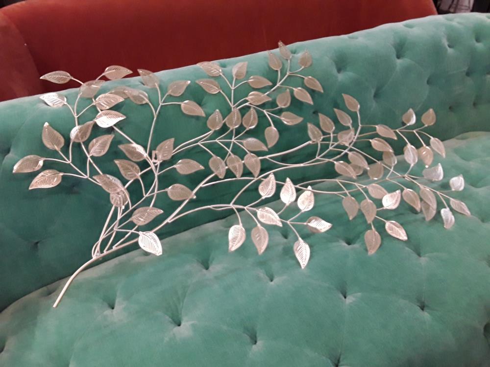 DECORATION MURALE FEUILLE DORÉE 