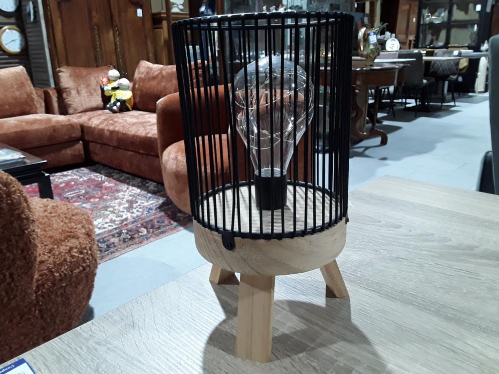 LAMPE À POSER NORA NOIR D'ATMOSPHÈRA 