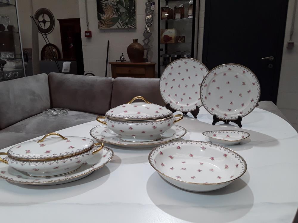SERVICE DE PLAT EN PORCELAINE LIMOGES 