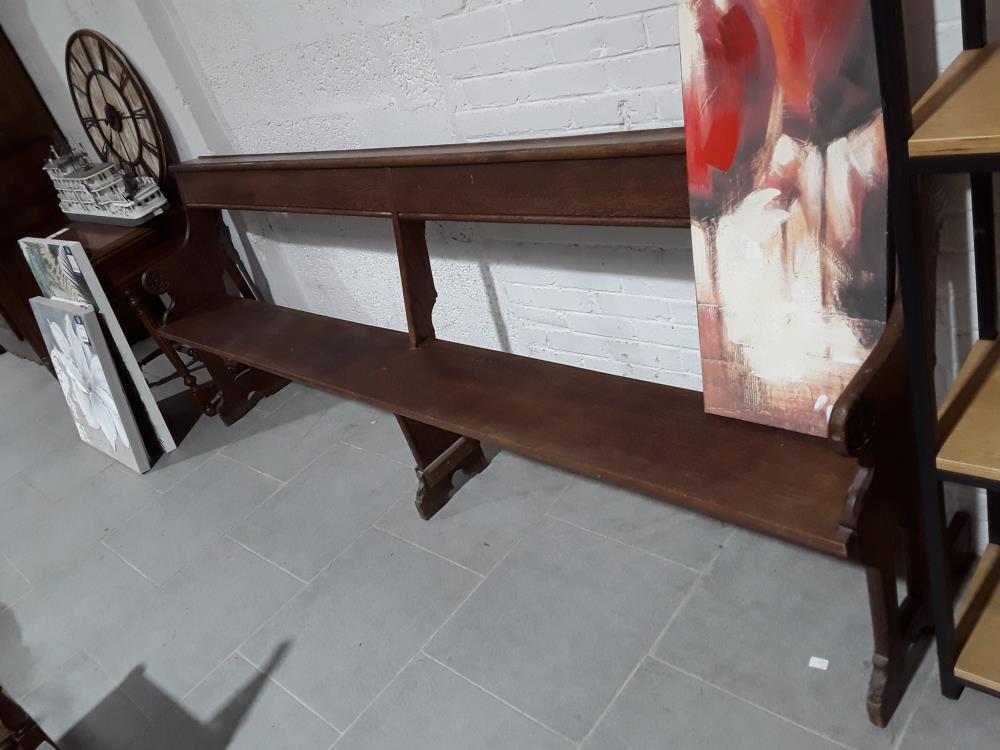 BANC D'EGLISE EN CHENE 19EME