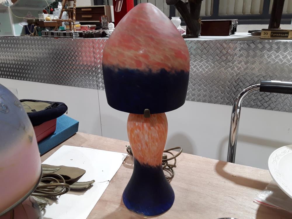 LAMPE PATE DE VERRE DECO 