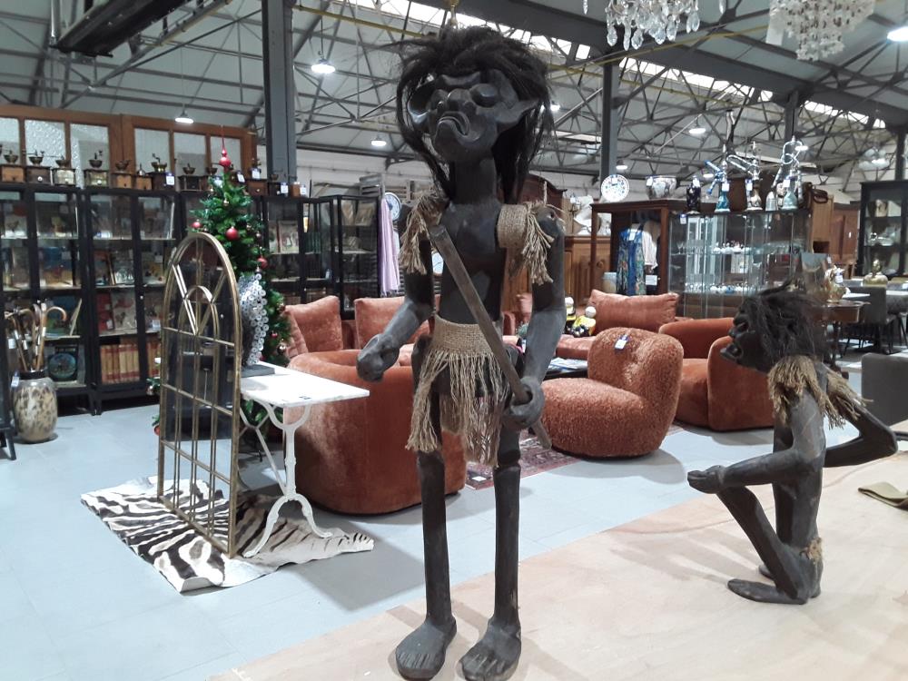 SCULPTURE TRIBALE DECO VINTAGE 