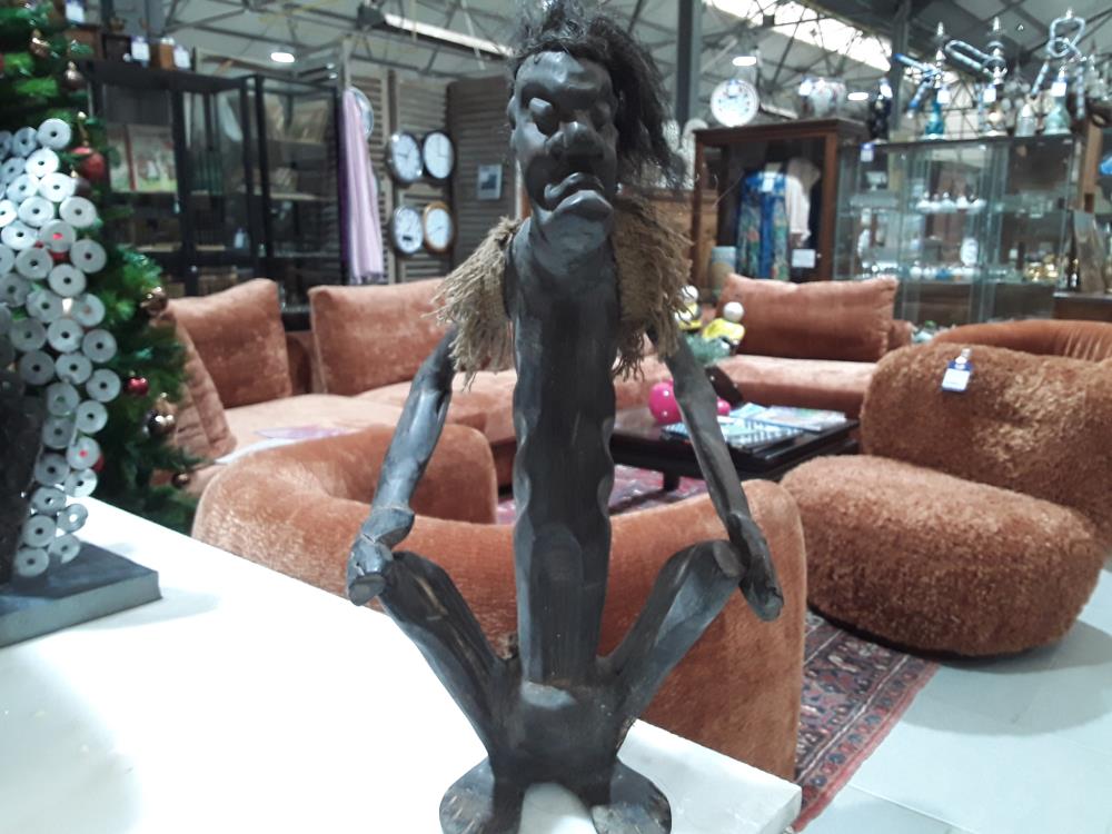 SCULPTURE TRIBALE DECO VINTAGE 