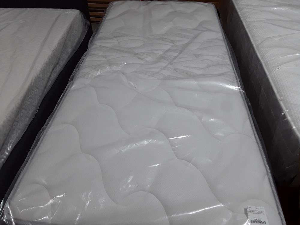 MATELAS 90 RESSORTS ENSSACHÉS ANTIALLERGIQUES ET MOUSSE HR CONFORT LUXE