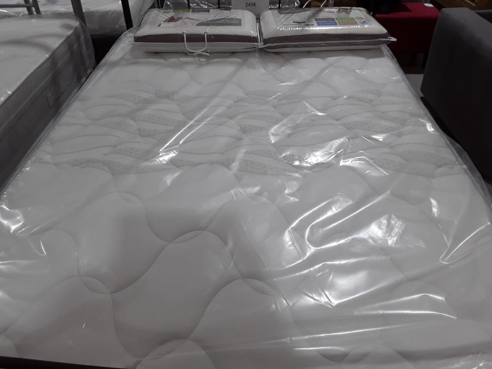 MATELAS 140 RESSORTS ENSSACHÉS ANTIALLERGIQUES ET MOUSSE HR CONFORT LUXE