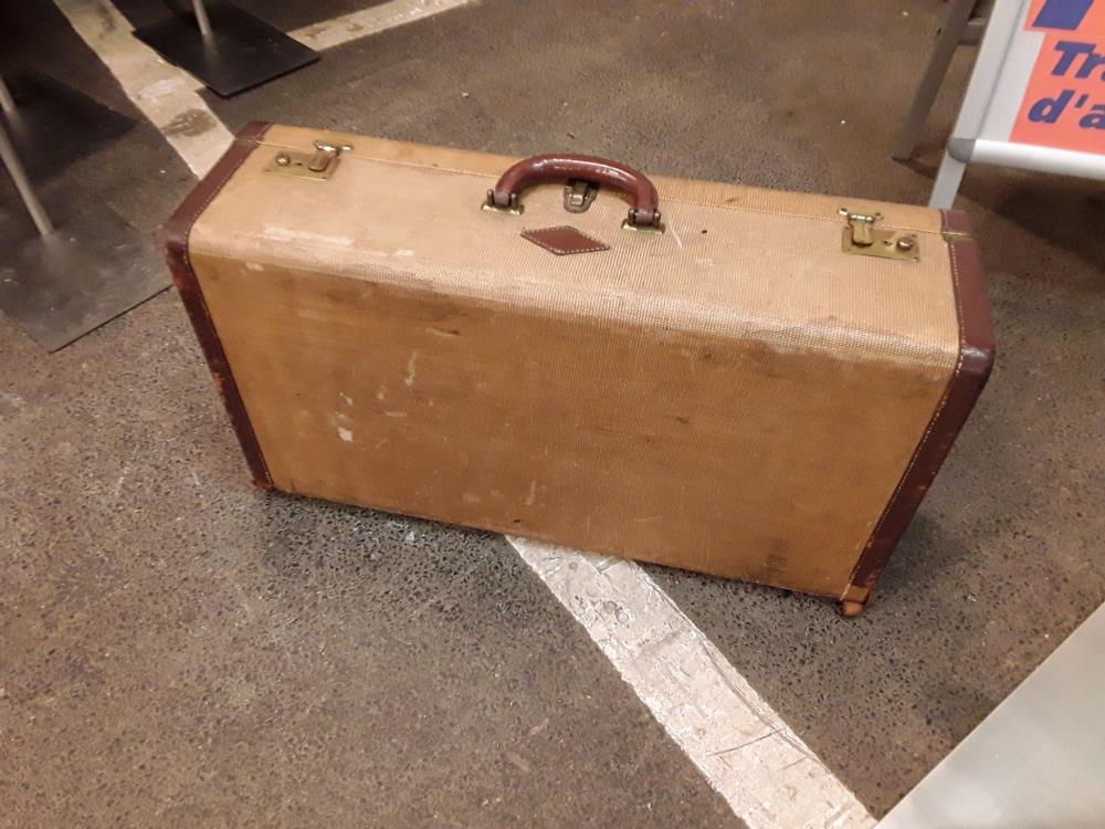 VALISE ANCIENNE DECO VINTAGE 