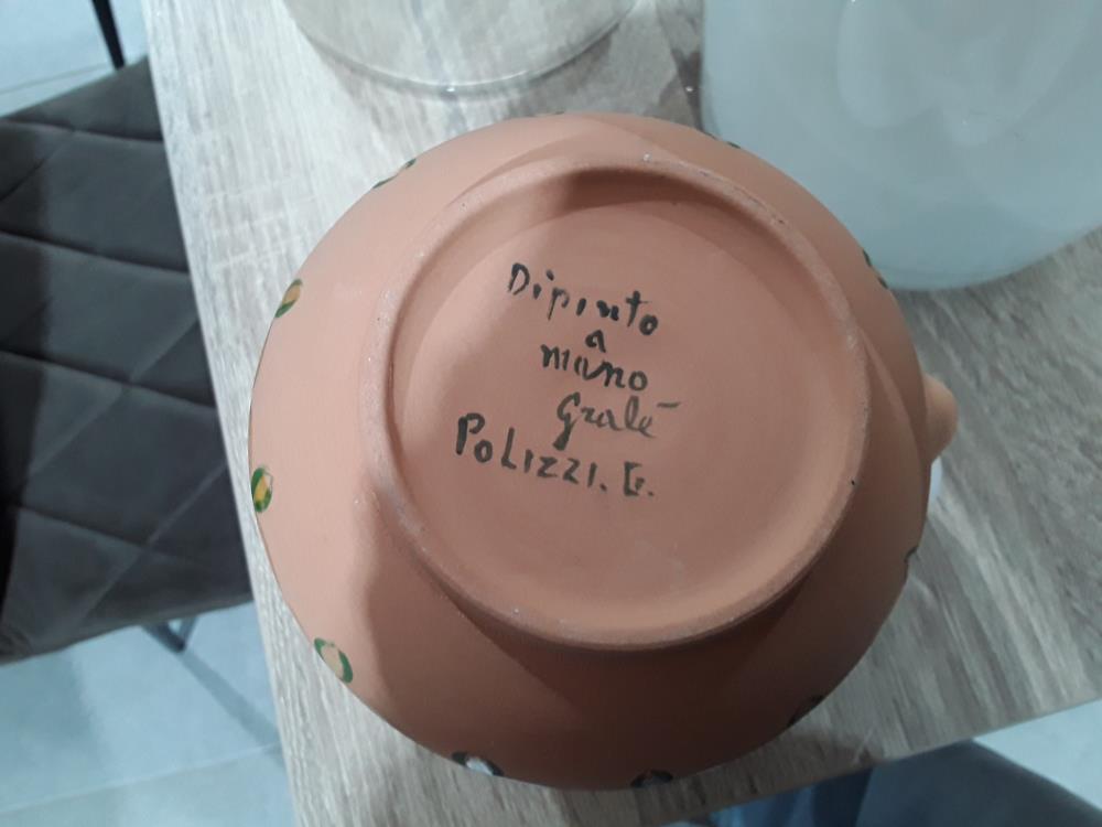PICHET EN FAIENCE DIPINTO À MANO GRALE POLIZZI.E 