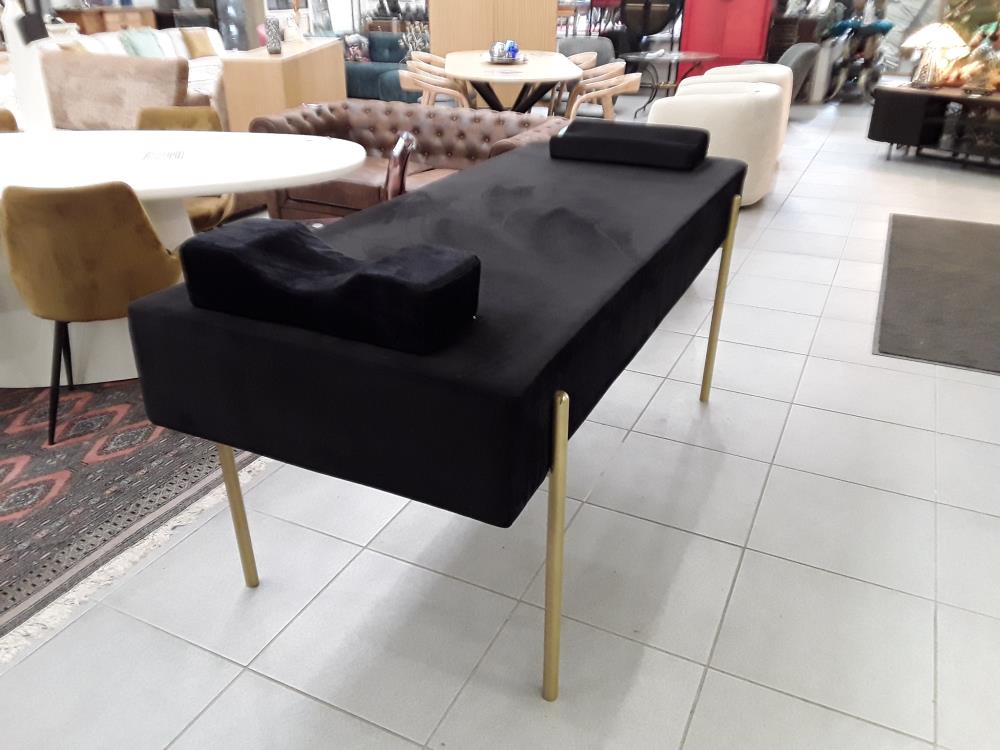 TABLE DE MASSAGE NOIR ET OR