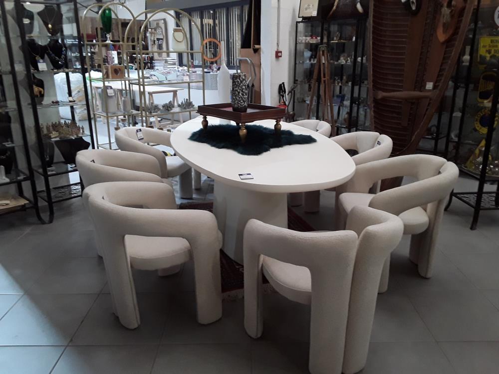 CHAISE DESIGN ITALIEN TISSU SAHARA 