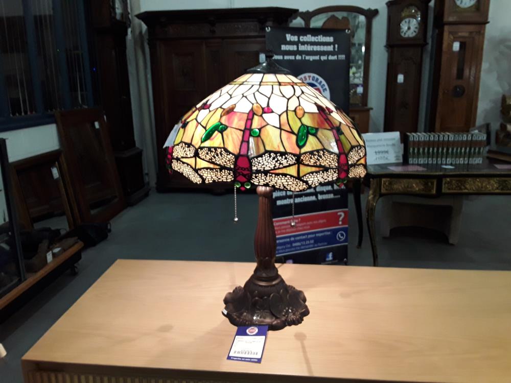 TIFFANY MOTIF LIBELULLE ROUGE 