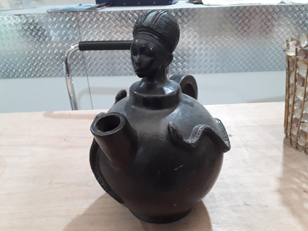 JARRE AFRIQUE CENTRALE TERRE CUITE LUNDA CHOKWE 