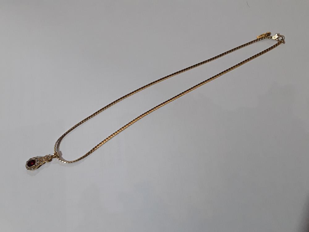 COLLIER PLAQUÉ OR PENDENTIF 