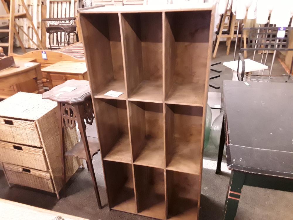 PETIT PORTE DOCUMENT EN BOIS 9 COMPARTIMENTS 