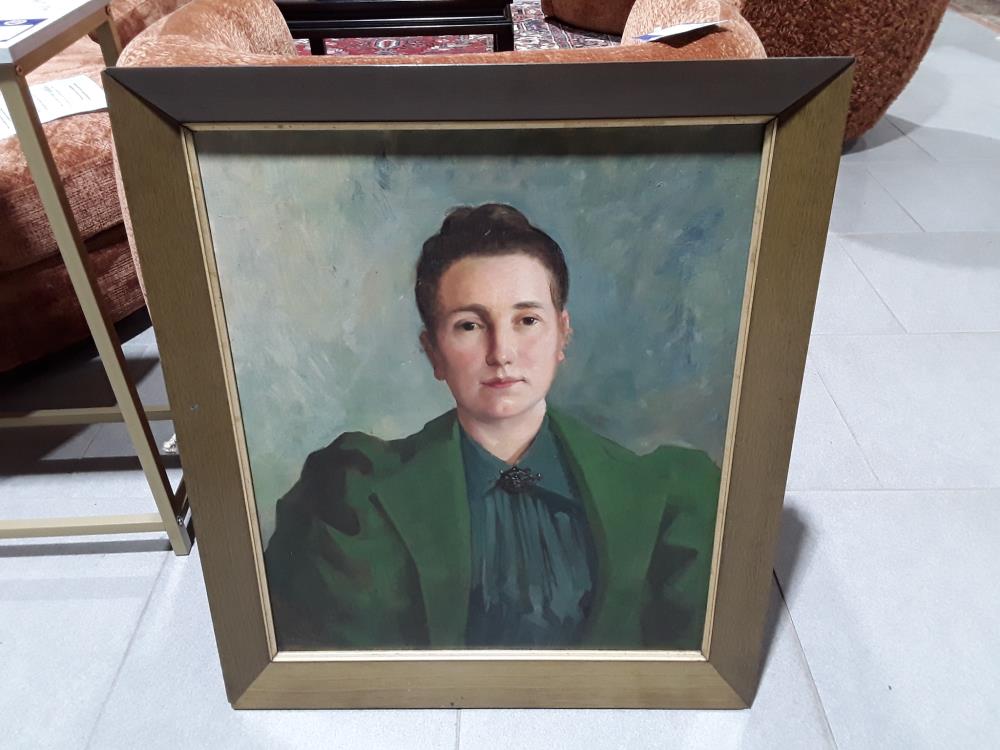 CADRE PORTRAIT FEMME DEBUT 20EME 