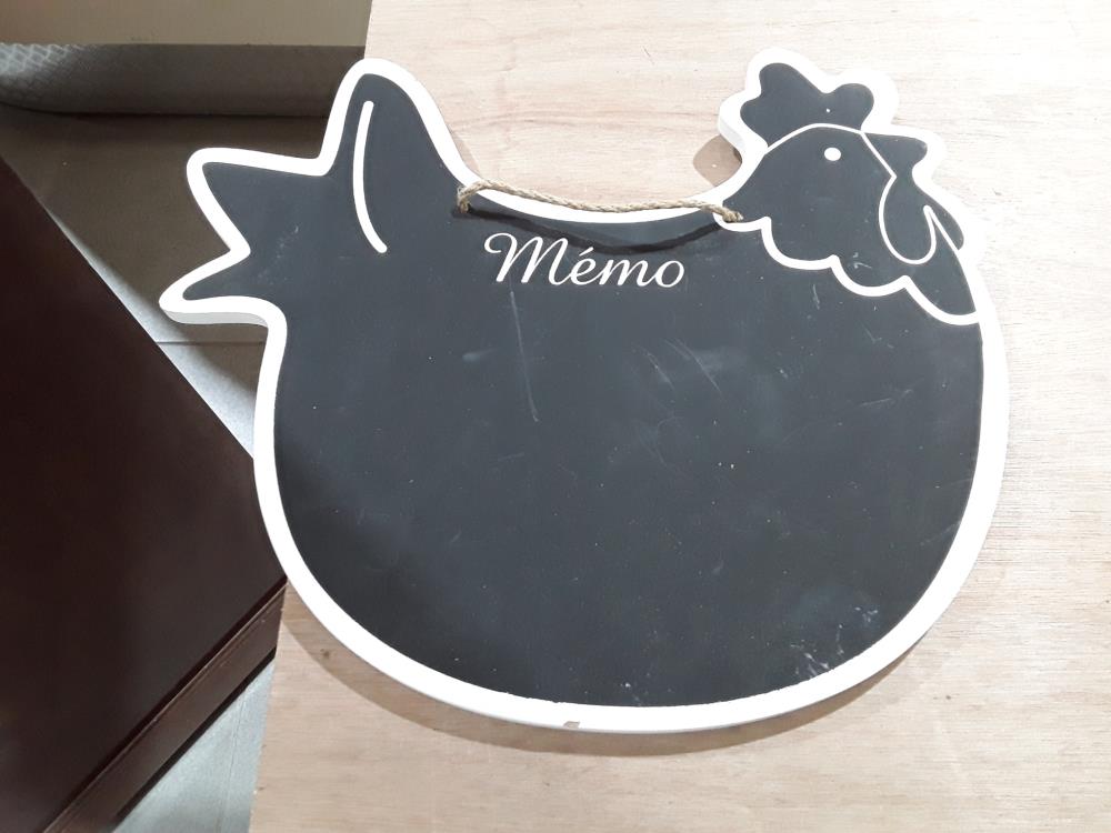 DÉCO MENU EN BOIS ( POULE) 