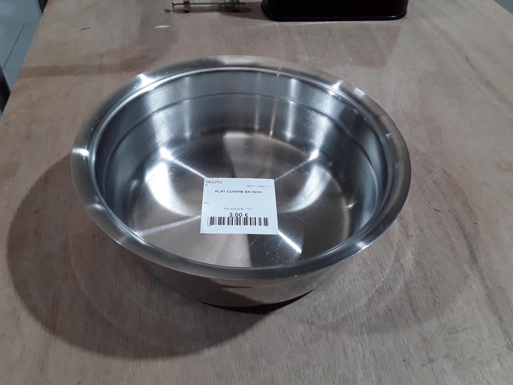 PLAT CUISINE EN INOX 