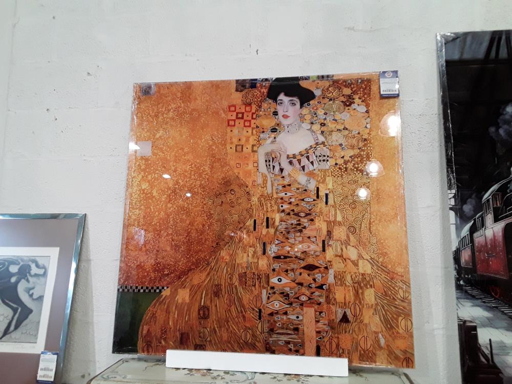 IMPRESSION SUR VERRE 100/100 JAUNE-FDS REF 44172