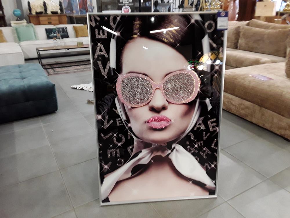 IMAGE ENCADRÉE AVEC VERRE ET LIQUID GEL 80/120CM-FDS REF 48155