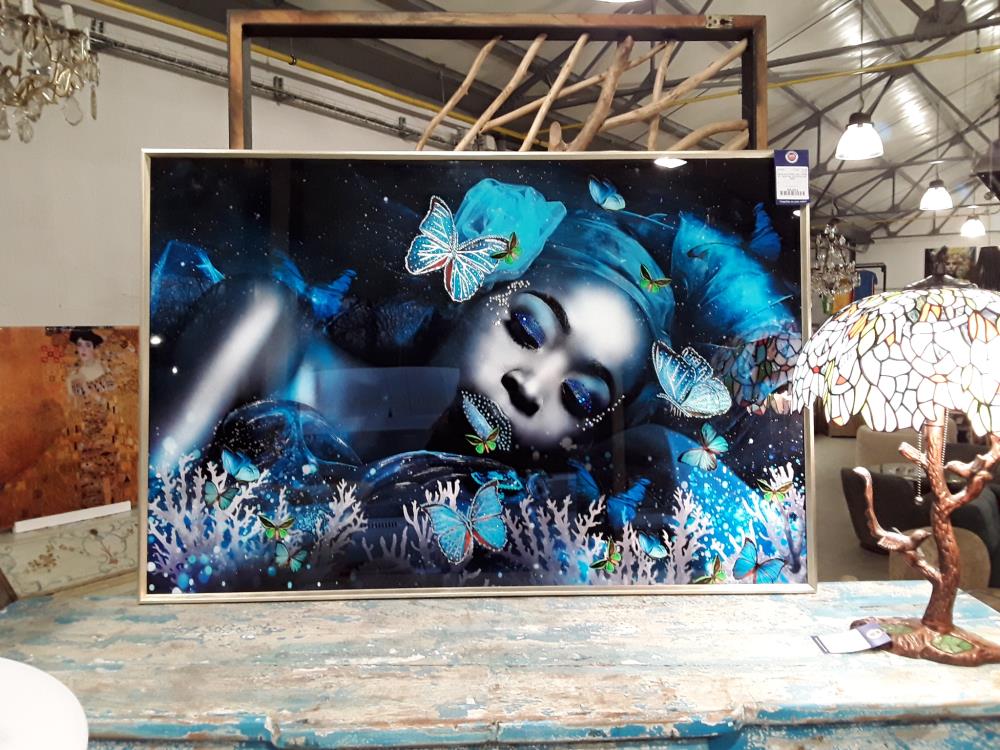 IMAGE ENCADRÉE AVEC VERRE ET LIQUID GEL 80/120-FDS REF 48163