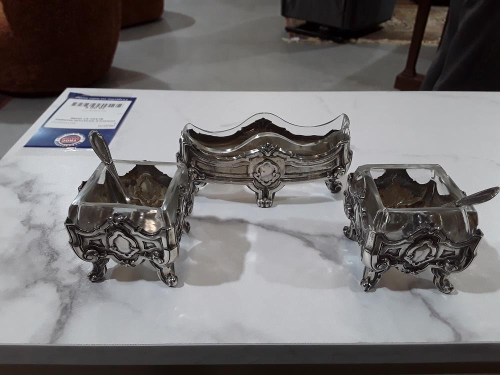 SET CONDIMENTS ARGENT 