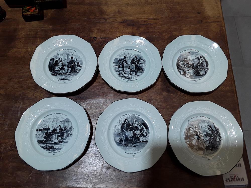 SERIE D'ASSIETTES HUMORISTIQUE 