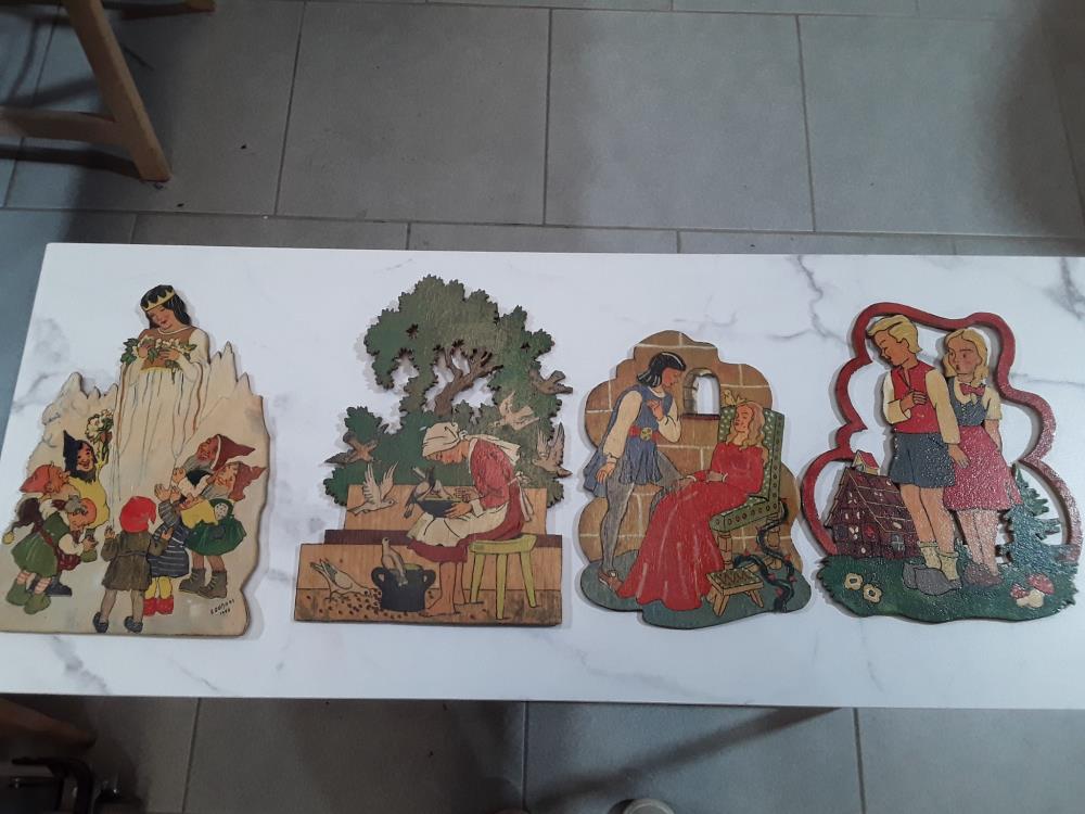 SERIE DE PEINTURE SUR BOIS POUR ENFANT 